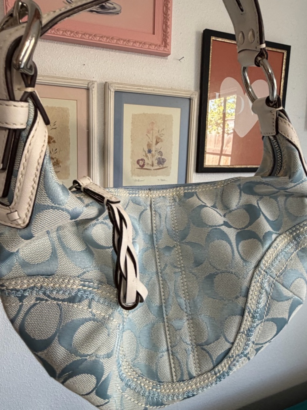 Coach 10599 Signature Leather Canvas in Blue - Picture 10 of 11